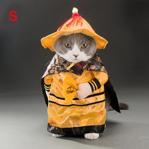 Funny Chinese Princess Cosplay Clothes for Cats Dogs Halloween Christmas Costume Cats Clothes E2S