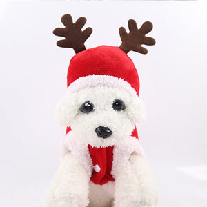 PUOUPUOU Dog Clothes Winter Warm Pet Dog Jacket Coat Puppy Christmas Clothing Hoodies for Small Medium Dogs Puppy Outfit XS-2XL