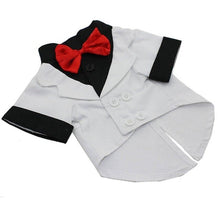 Load image into Gallery viewer, AHUAPET Tuxedo Dog Suit For  Pug Clothes Large Clothes Jacket For Dog Tuxedo Costume Big Dogs Coat Stripes  Clothes Pet Apparel
