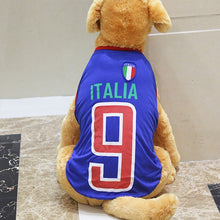 Load image into Gallery viewer, Summer pet Vest Ventilate Dog Clothes Basketball Football National Team Shirt Pets jacket For Puppy Medium large Dogs boy girl
