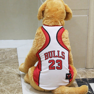 Summer pet Vest Ventilate Dog Clothes Basketball Football National Team Shirt Pets jacket For Puppy Medium large Dogs boy girl