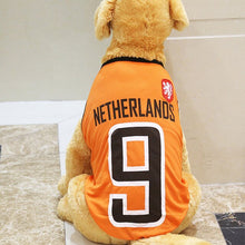 Load image into Gallery viewer, Summer pet Vest Ventilate Dog Clothes Basketball Football National Team Shirt Pets jacket For Puppy Medium large Dogs boy girl
