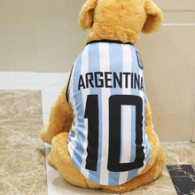Load image into Gallery viewer, Summer pet Vest Ventilate Dog Clothes Basketball Football National Team Shirt Pets jacket For Puppy Medium large Dogs boy girl
