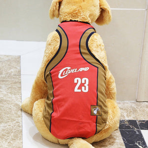 Summer pet Vest Ventilate Dog Clothes Basketball Football National Team Shirt Pets jacket For Puppy Medium large Dogs boy girl