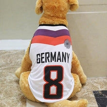 Load image into Gallery viewer, Summer pet Vest Ventilate Dog Clothes Basketball Football National Team Shirt Pets jacket For Puppy Medium large Dogs boy girl
