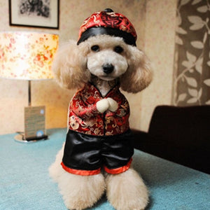 Pet Dog Halloween Clothes Dogs Holding a Knife Halloween Christmas Costume Novelty Funny Pet Cat Party Cosplay Apparel Clothing