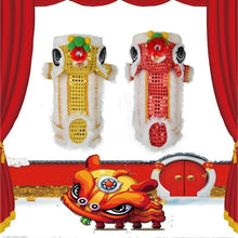 Load image into Gallery viewer, Red Yellow Sequins Pet New Year&#39;s Chinese Costume Dragon Dance Lion Dog Clothes Funny Dog Clothes Puppy Lion Dance Dog Clothes

