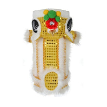 Load image into Gallery viewer, Red Yellow Sequins Pet New Year&#39;s Chinese Costume Dragon Dance Lion Dog Clothes Funny Dog Clothes Puppy Lion Dance Dog Clothes
