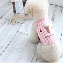 Load image into Gallery viewer, Summer Ice Cream Clothes For Dog Cartoon Dog Clothes T-shirt Vest  Puppy Cute For Small Medium Yorkshire Shih Tzu Ropa Perro
