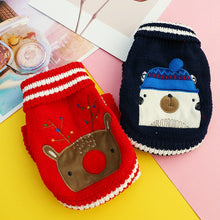 Load image into Gallery viewer, Pet Clothes Puppy Dog Cat Clothing Autumn and Winter Sweater Thick Warm Teddy Bichon Pomeranian Bulldog Clothes
