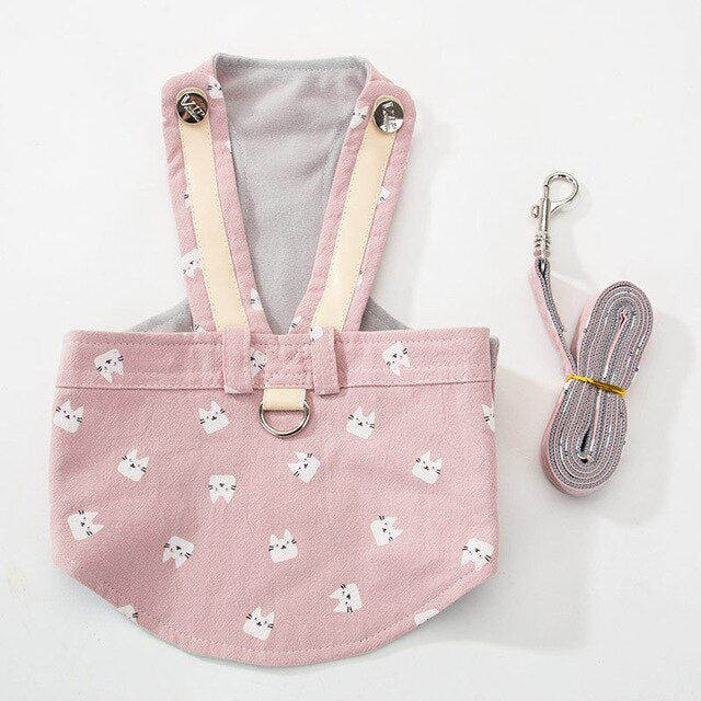 Dog Chest Strap Cowboy Puppy Clothes Pet Leash Rope Small Medium Dog Clothing All Season Teddy Dog Rope Cat Dog With Chain