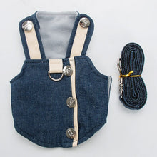 Load image into Gallery viewer, Dog Chest Strap Cowboy Puppy Clothes Pet Leash Rope Small Medium Dog Clothing All Season Teddy Dog Rope Cat Dog With Chain
