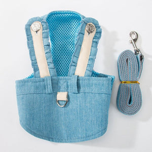 Dog Chest Strap Cowboy Puppy Clothes Pet Leash Rope Small Medium Dog Clothing All Season Teddy Dog Rope Cat Dog With Chain