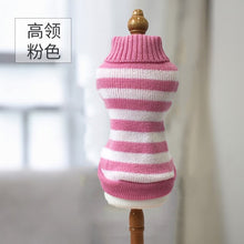 Load image into Gallery viewer, Dog Sweater Knitted Pet Sweater Teddy Bears Beau High Neck Warm Knitted Cat Clothes Autumn Winter  Clothing for Cats BB50WY
