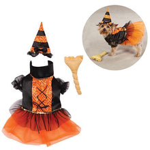 Load image into Gallery viewer, Halloween Pet Costume Set Creative Witch Cosplay Dog Costume Party Pet Clothes Dog Cat Costume Cat for Halloween
