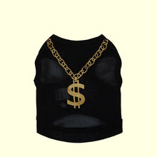 Load image into Gallery viewer, Small Dog Cat Big Gold Chain Millionaire Suit Funny clothes Interesting Logo Pet Product Cute Humorous Clothes Shipping
