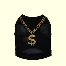 Load image into Gallery viewer, Small Dog Cat Big Gold Chain Millionaire Suit Funny clothes Interesting Logo Pet Product Cute Humorous Clothes Shipping
