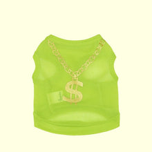 Load image into Gallery viewer, Small Dog Cat Big Gold Chain Millionaire Suit Funny clothes Interesting Logo Pet Product Cute Humorous Clothes Shipping
