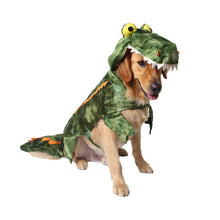 Load image into Gallery viewer, Funny Halloween Dinosaur Crocodile Large Dog Costume Outfits Winter Warm Fleece Dog Coat Jacket Golden Retriever Dog clothes
