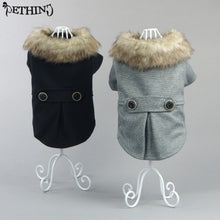 Load image into Gallery viewer, New design luxury Pet dog clothes big fur coat pet Autumn winter dog clothing XS-3XL pet winter Woolen coat pet products
