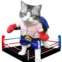 Load image into Gallery viewer, Funny Boxer Costume for Pets Halloween Cosplay Suit Cat Apparel Clothing Clothes For Puppy Dogs Costume for a cat
