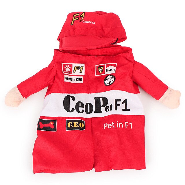 Small Cats Clothes Funny Cos Play Dogs Clothing Racer Standing Halloween For Dress Pets Cat Costume Products kedi vestito cane
