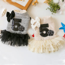 Load image into Gallery viewer, Rose Luxury Dog Clothes Dress Winter Thick Princess Bow Wedding Little Small Animals Pet Cat Costume Skirt For Terrier York Pugs
