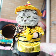 Load image into Gallery viewer, Funny Pet Emperor Qianlong Cosplay Clothes For Cats Halloween Costume For Dogs Xmas Suit Cat Clothing Dog Outfit
