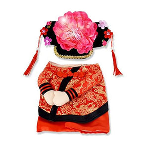 Funny Pet Emperor Qianlong Cosplay Clothes For Cats Halloween Costume For Dogs Xmas Suit Cat Clothing Dog Outfit