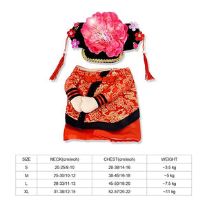 Funny Pet Dog Clothes Lion Dance Cat Costume For Small Medium Dogs Corgi New Year Traditional Clothing French Bulldog Dress Up