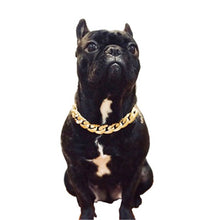 Load image into Gallery viewer, Teddy Bago law fighting dog bully gold chain small and medium dog collar pet necklace jewelry accessories Hot

