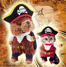 Load image into Gallery viewer, Funny Cat Clothes Pirate Suit Clothes For Cat Costume Clothing Corsair Halloween Clothes Dressing Up Cat Party Costume Suit 23
